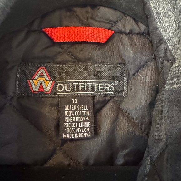 Blue and gray plaid vest. - Picture 4 of 5